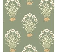 Belgravia Decor Tortoise & Hare Sage Wallpaper 6655
