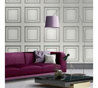 Belgravia Forbidden Fruit Panel Wallpaper White 39004