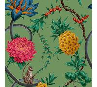 Belgravia Forbidden Fruit Wallpaper in Light Green Belgravia Light Green