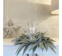 Belgravia Grasscloth Geometric Heavyweight Textured Vinyl Wallpaper Natural 2918