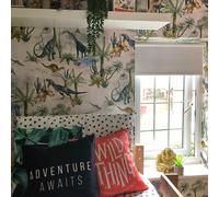 Belgravia Kids Dino Kingdom Wallpaper White 7700