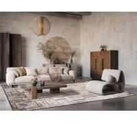 Desire Rugs Belgravia Living Room Area Rug Metallic Sheen Modern Cobble Design Mocha 120Cm X 170Cm, Brown
