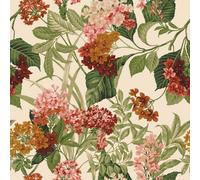 Belgravia Misaki Sage/orange Floral Bloom Wallpaper 2322