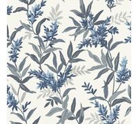 Belgravia Olivia Floral Wallpaper in Blue Belgravia Blue