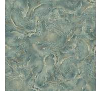 Belgravia Palazzo Decor Marble Textured Teal Metallic Wallpaper P1692
