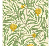 Belgravia Pomegranate Wallpaper in Light Green Belgravia Light Green