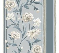 Belgravia Raya Floral Wallpaper in Light Blue Belgravia Light Blue