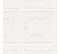 Belgravia Richmond Blown Vinyl Geometric White Wallpaper 5835