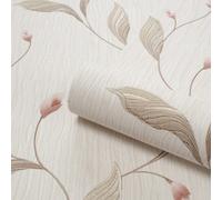 Belgravia Tiffany Platinum Floral Heavyweight Textured Vinyl Wallpaper Pink 160