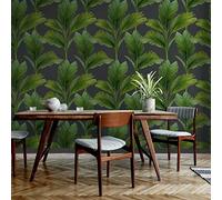 Belgravia Wallpaper Kailani Charcoal Green 59115 Full Roll