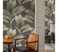 Belgravia Wallpaper Kailani Charcoal Natural 59116 Full Roll