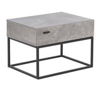 Beliani 1 Drawer Bedside Table CAIRO Light Grey, Grey