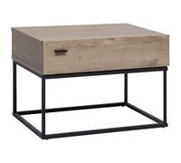 Beliani 1 Drawer Bedside Table Cairo Taupe