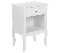 Beliani 1 Drawer Bedside Table Lane White