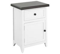 1 Drawer Bedside Table LAYOLA White