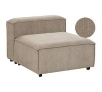 Beliani 1-Seat Section Ardal Corduroy Light Brown