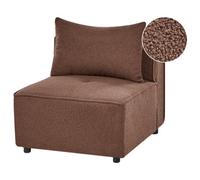 Beliani 1-Seat Section Axebo Brown Boucle
