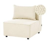 Beliani 1-Seat Section Axebo Off-White Boucle