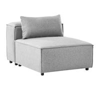 Beliani Modern 1-Seat Section Brande Grey