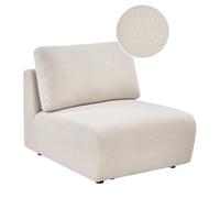 Beliani 1-Seat Section Kivvik Boucle Off-White
