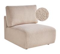 Beliani 1-Seat Section Mesnali Boucle Beige