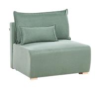 Beliani 1-Seat Section Nerbo Fabric Light Green
