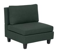 Beliani 1-Seat Section Unstad Fabric Dark Green