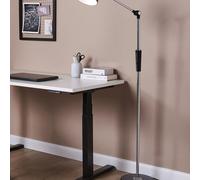Beliani 169Cm Floor Led Lamp Silver Dimmable Cct Modern Home Office