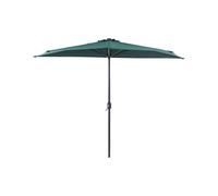 Beliani 2.7M Half-Round Balcony Parasol Green - Space-Saving D-Shaped Canopy