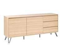 Beliani 2 Door Sideboard Cardigan Light Brown