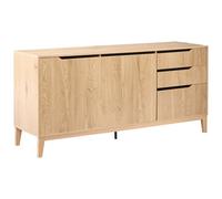 Beliani 2 Door Sideboard MONCTON Light Brown, Brown