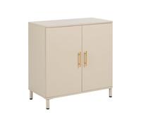 2 Door Sideboard OMBURA Metal Beige