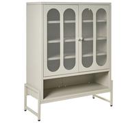 Beliani 2 Door Sideboard Soletta Metal Light Beige