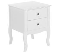 Beliani 2 Drawer Bedside Table Lane White
