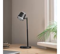Beliani 2-In-1 Desk And Wall Lamp Black With Detachable Arm, Stepless Dimmer, Three Cct Modes