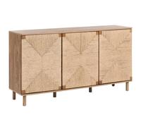 Beliani 3 Door Sideboard Bondi Light Brown