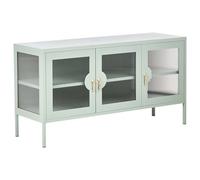 Beliani 3 Door Sideboard Gleora Metal Mint Green