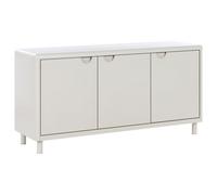 Beliani 3 Door Sideboard Korvo Light Beige