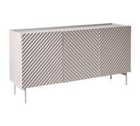 Beliani 3 Door Sideboard Yaraka Light Beige