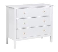 Beliani 3 Drawer Chest Assisi White