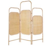 Beliani 3 Panel Room Divider Carpi 166 Cm 180 Cm Natural