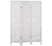Beliani 3 Panel Room Divider Melago 122 Cm 170 Cm White