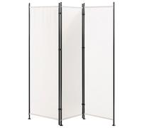 Beliani 3 Panel Room Divider Narni White 160 Cm 170 Cm