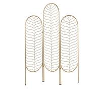 Beliani 3 Panel Room Divider PESCIA Gold 120 cm 160 cm, Gold