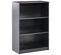 Beliani 3 Tier Bookcase Zehna 117 Cm Black