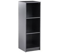 Beliani 3 Tier Bookcase Zehna 117 Cm Black