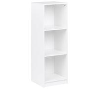 Beliani 3 Tier Bookcase ZEHNA 117 cm White (677923), White