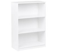 Beliani 3 Tier Bookcase Zehna 117 Cm White