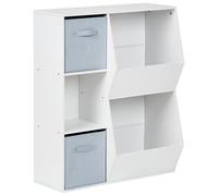 Beliani 3 Tier Shelving Unit DARLOT 93 cm White, White