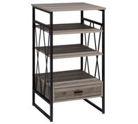Beliani 3 Tier Shelving Unit Keene 101 Cm Taupe